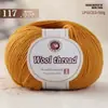 Hilo de lana mezclada, hilo de grosor medio para tejer a mano, hilo 212 para bufandas, suéteres y pantuflas de tejido DIY