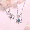 Colgante de copo de nieve de plata S999