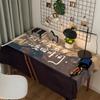 Toalha de mesa de cópia de literatura e arte inspiradora Toalha de mesa de estudo de dormitório estudantil Toalha de mesa de pano decorativo Toalha de mesa de jantar Toalha de mesa de centro deslavável