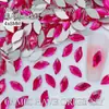 4*8mm Fondo Plano Joyería de Diamantes para Uñas Estilo Sirena Rosa Transparente Joyería Versátil para Uñas Joyería para Uñas Diamante Venta al Por Mayor