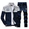 Suéter de primavera y otoño transfronterizo para hombre, traje deportivo juvenil, uniforme de béisbol ajustado, chaqueta de manga larga, estilo coreano para estudiantes