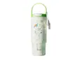 Copo Térmico Portátil com Revestimento Cerâmico, Grande Capacidade, Copo de Café Gelado para Escritório de Meninas, Chaleira com Canudo para Montagem em Carro ao Ar Livre