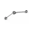 Aleación de Titanio F136 Bola de Conexión Rosca Externa Puente de Oreja Clavo de Oreja Adaptador Giratorio Activo Bidireccional Cuerpo de Bola Joyería para Body Piercing Accesorios