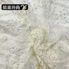 Novo Tecido Bordado com Renda Vazada para Vestidos de Mulheres e Crianças, Saias, Material com Lantejoulas, Acessórios de Barra de Renda
