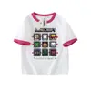 Ropa de Minecraft Camiseta de Manga Corta para Niños Verano Algodón Puro Mediana y Grande Tops para Niños Ropa para Niños Algodón Puro Camiseta de Media Manga para Niños