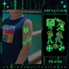 Juegos Deportivos Escolares Pegatinas de Tatuaje Luminosas Partido de Fútbol Maratón Pegatinas para Niños Pintura para Brazos Impermeables y de Larga Duración