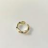 Anillo de Aleación con Nariz de Cerdo Linda con Goteo de Aceite a la Moda Luz Lujo Nicho Simple Anillo Abierto Nuevo Anillo de Cola Venta al por Mayor de Fábrica