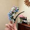 Pinza Negra de Satín con Lazo para Cola de Caballo, Pinza para Volumen del Cabello con Etiqueta Dorada de Lujo Ligero, Pinza para el Cabello de Viajero de Alta Gama y Exquisita
