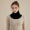 Bufanda apilada de seda de morera para hombre y mujer de otoño e invierno con bufanda cálida de seda de morera tejida de doble capa de algodón para mujer al por mayor