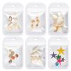Serie Oceánica Manicura Rodajas de Concha Natural Rodajas de Abulón Estrella de Mar Caracola Playa de Verano Joyería DIY Mayoreo
