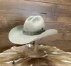 Venta al por mayor de fábrica moda cinta decorativa sombrero de lana sombrero de fieltro de oveja gris