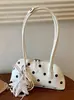 Bolso Único con Textura Bolso Tipo Bowling 2026 Modelo Nuevo Simple Lunares Bolso de Hombro para Viajes Diarios Bolso de Hombro Versátil