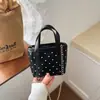 Bolso Nuevo de Verano 2026 de Cuadros Pequeños con Lunares de Nicho para Mujer, Bolso de Hombro Cruzado de Nicho Estilo Coreano, Bolso de Mano Lindo y a la Moda