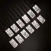 Colgante Chiba Plata Tailandesa Signo del Zodiaco Doce Dios Guardián Colgante para Hombres: Colgante de Rata, Buey, Tigre, Conejo, Dragón, Serpiente, Caballo, Oveja, Mono, Gallo, Perro, Cerdo