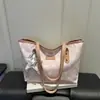 2026 Verão Nova Moda Casual Estilosa Bolsa Grande Capacidade com Textura Simples Bolsa de Ombro Feminina Atacado Bolsas Femininas