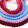 Encaje Satinado Colorido de 2.5 cm Encaje a Juego Ropa para Muñecas Juguete Accesorios de Ropa Encaje Fruncido de Descuento