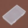 Caja de Plástico Rectangular Transparente de 15.5cm Papelería Tarjeta Joyería Accesorios Digitales Embalaje Caja de Almacenamiento de Herramientas