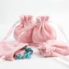 Nueva bolsa de felpa con cordón para joyas, llaves, texto, juego, bolsa de almacenamiento para viajes, bolsa de joyería portátil, bolsa de joyería al por mayor