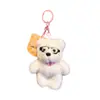 Original Lindo Calabaza Gafas Oso Peluche Llavero Colgante Muñeca Divertida Bolso de Muñeca Colgante Regalo Pequeño Venta al por Mayor