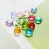Han Yu borde esmalte de color lámina de plata pétalos de amor 13*16MM material antiguo DIY accesorios de joyería de esmalte de color venta al por mayor
