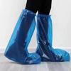 Capa de sapato descartável Viagem Portátil Tubo Longo Plástico Impermeável Capa de Sapato de Chuva Engrossado Adulto tamanho livre Cartão Sapato Capa Atacado