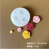 Molde de Silicona Hecho a Mano DIY Pegamento de Cristal Flor Estéreo Rosa Camelia Loto Hoja de Loto Yeso Fondant
