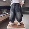 Pantalones de Otoño para Niños 2026 Nuevos Pantalones Linterna Primavera-Otoño Estilo Coreano Jeans Sueltos para Niños Jeans para Niños