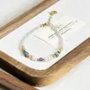 Collar Original de Piedra Natural Amazonita Gris Moonlight Cadena de Clavícula con Cuentas Collar de Perla de Agua Dulce y Cristal de Lujo Ligero para Mujer