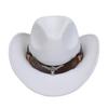 Sombreros para Hombre Transfronterizos, Sombreros Vaqueros Occidentales Europeos y Americanos, Sombreros de Jazz de Lana, Sombreros de Sol para Mujer para Exteriores, Sombreros Negros para Adultos