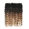 Europa y Estados Unidos cabello largo rizado profundo 24 pulgadas Soft Locs Crochet Hair pre lo