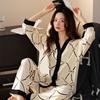 Pijama Nuevo y Moderno de Donas para Mujer 2026, Dulce Ropa de Casa de Manga Larga de Celebridad de Internet, Pijamas al por Mayor para Transmisiones en Vivo de Mujeres
