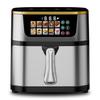 Fritadeira de Ar Grande Capacidade Multifuncional Fritadeira Visual LCD Touch Fritadeira Elétrica Forno Sem Fumaça Doméstica