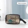 Bolsa de Cosméticos Transparente Popular na Internet Estilo Ins Super Popular Pequena Portátil para Viagem Feminina Grande Capacidade Impermeável Bolsa de Higiene Pessoal Bolsa de Armazenamento