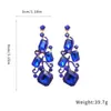 Pendientes Cuadrados con Tachuelas de Diamantes Aguja Plateada, Estilo Europeo y Americano, Personalizados, Modernos, Exquisitos, Versátiles, Lujo Ligero, Pendientes de Gama Alta