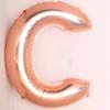 Globo de película de aluminio con letras de oro rosa de 40 pulgadas, globo de letras de oro rosa, decoración para fiestas, globo grande de papel de aluminio