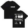 Rapper Melendi Tour 2025 Merch del Álbum Camiseta para Hombre Vintage Gótica de Algodón Y2K para Hombre
