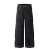 2025 Estructura Casual Americana Silueta Plisada Lineal Puntada Recta Color Primario Corte A Jeans Falciforme para Hombres y Mujeres Estilo Nuevo