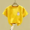 Camisetas de Manga Corta para Niños, Tops de Ropa para Niños, Camisetas para Bebés y Niños Pequeños Tallas Pequeña y Mediana, Ropa de Verano para Niños, Camisetas Estampadas de Dibujos Animados de Algodón Puro