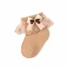 Calcetines Finos de Princesa Dulce para Niñas, Estilo Primavera Verano, con Lazos y Encaje, Transpirables, Cómodos, Lindos