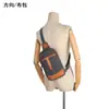 Nova Bolsa de Peito Unissex Tendência Moda Casual Bolsa de Ombro Versátil Esportes ao Ar Livre Transversal Bolsa de Couro Genuíno