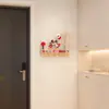 Colgador de Llaves para Entrada de Mario, Perchero de Pared sin Taladro, Gancho Adhesivo de Madera Maciza de Alta Carga