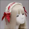Diadema de Encaje con Lazo Hecha a Mano Estilo Japonés Pinza para el Cabello de Niña Lolita Suave Lindo Accesorio para el Cabello Bidimensional Adorno para el Cabello de Niña Linda