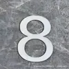 Adesivo Digital Estéreo de Acrílico Letras Bronze Dourado Preto e Branco Número do Quarto Adesivo de Parede Placa de Número de Porta Placa