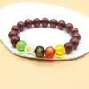 Pulseira de Pulso de Cinábrio Imitado para Presentes ao Vivo do TikTok Pulseira de Contas de Transferência de Jade Branco Pulseira com Contas do Ano Buming para Homens e Mulheres Pulseira Antiga