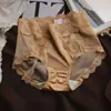 Calcinhas de Renda Cetim Sexy Sem Costura Estilo Americano para Mulheres, Forro de Seda, Respiráveis, Cintura Média, Controle de Barriga, Levanta Bumbum Calcinhas Femininas