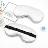 Nueva máscara de ojos de seda sintética de doble cara, máscara de ojos para dormir de seda morera, disponible en stock, venta directa de fábrica de máscaras de ojos al por mayor.