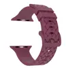 Adecuado para Apple Watch Ultra 9876543210 Series, Correa de Reloj de Silicona de Color Sólido con Hebilla de Color de Patrón Tejido