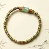 Pulsera de Abalorios de Sándalo Verde Argentino de 8 mm para Hombres y Mujeres, Cuentas Budistas de Oración de Sándalo, Regalos Culturales al por Mayor