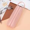 Estojo Transparente de Malha Macaron Grande Capacidade Bolsa para Lápis Coreia do Sul Simples Estudante Prova Zíper Bolsa de Papelaria
