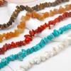 Cuentas sueltas de grava de forma irregular, accesorios de joyería DIY, cuentas de pulsera semiacabadas de grava de cristal de piedra de colores